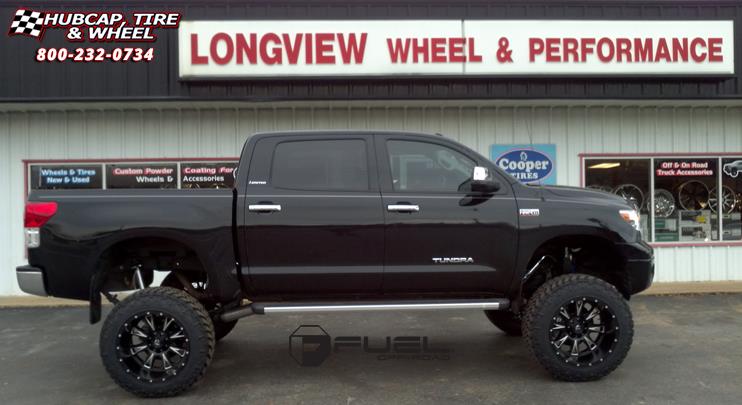 vehicle gallery/toyota tundra fuel throttle d513 0X0  Matte Black & Milled wheels and rims